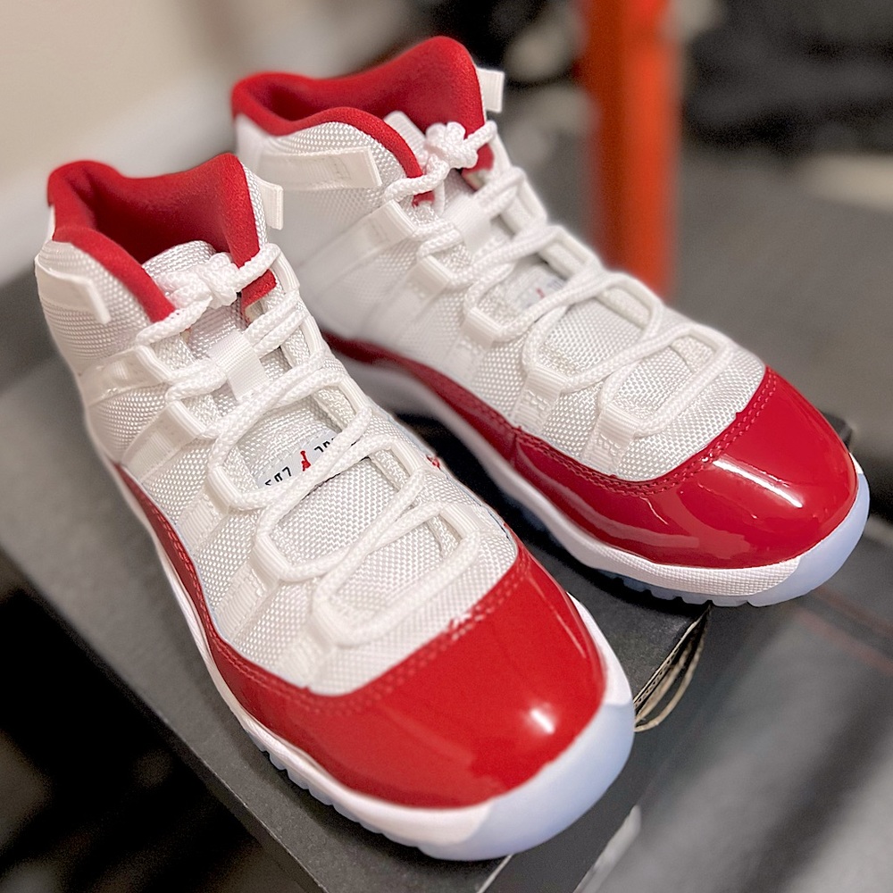 Jordan 11 Retro PS Red Cherry Size 1Y, Brand New